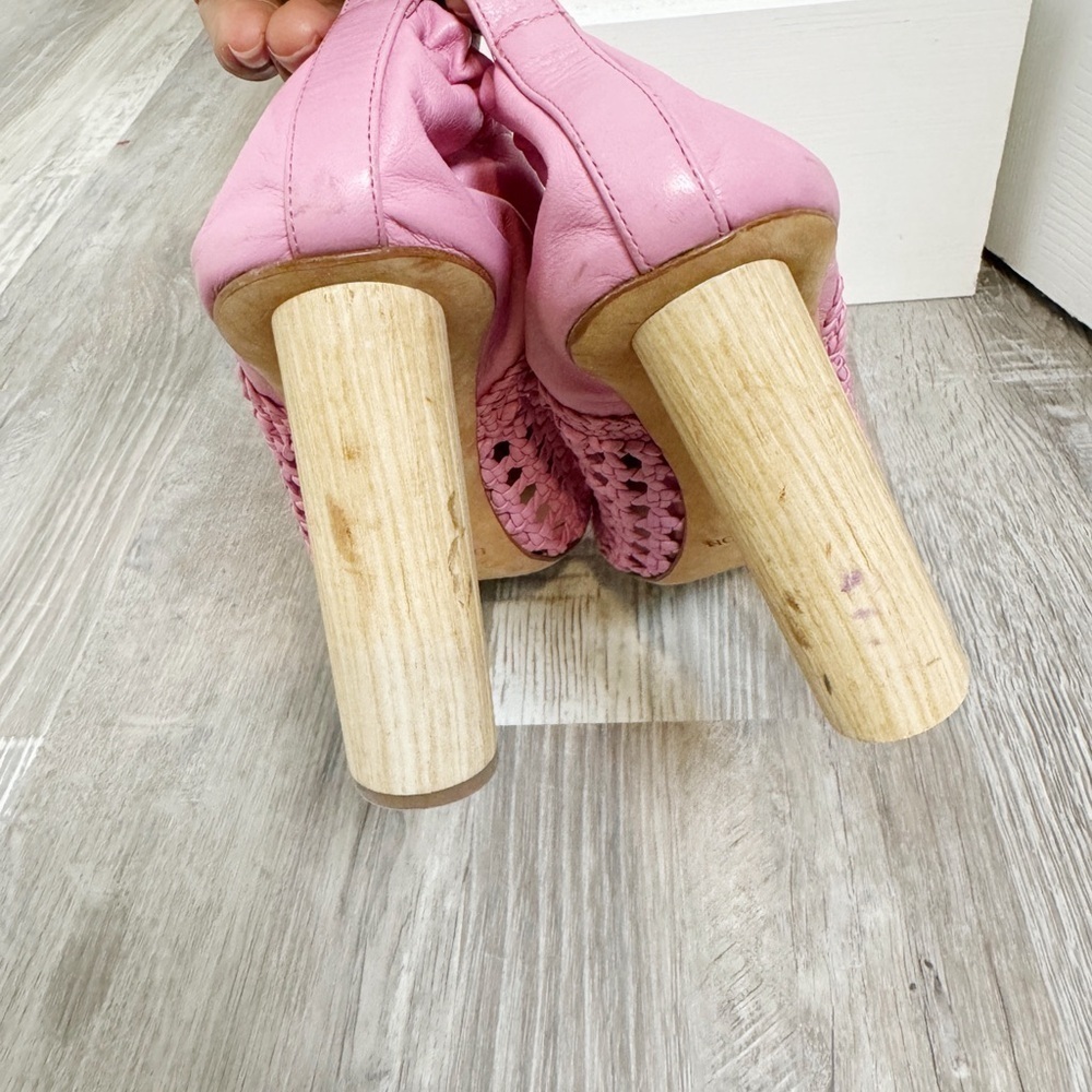 Ulla Johnson Zaria Woven Leather High Heel - Picture 5 of 8